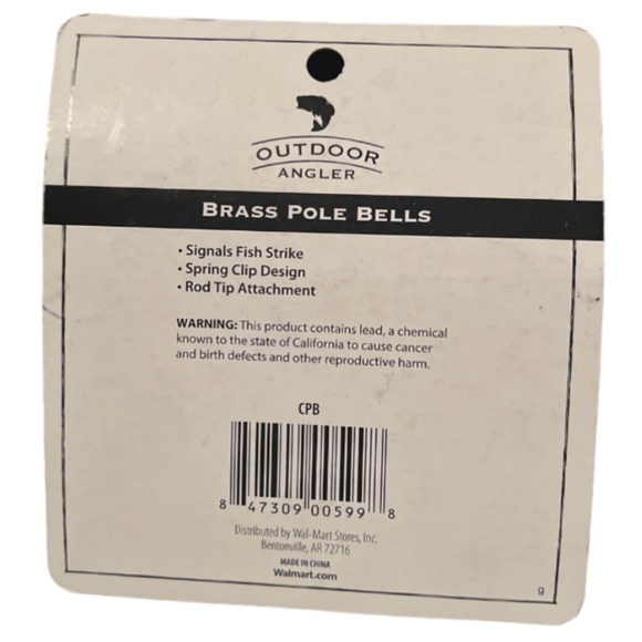 COPY - Brass Pole Bells 2 Pack (Signals Fish Strike) - Picture 2 of 2